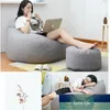 소파 커버 퍼프 그레이드 의자 없음 필러 린넨 천으로 안락 좌석 콩 가방 Pouf Puff Couch Tatami Pouf Salon Puff Asiento