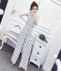 Zomer Vintage Bloemen Print Sexy V-hals Jumpsuits Dames Mouwloze Casual Slanke Wide-Leg Rompertjes Speelzakken Vrouwelijke Broek 210519