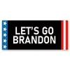 Newprinting Letter Flag Sticker Let's Go Brandon FJB Stickers 2022 Biden Ny stil Rolig födelsedagstjänster CCA9972