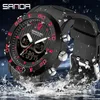 Sanda Brand Wrist Watch Mężczyźni Zegarki Wojskowe Armia Sport Outdoor Wristwatch Podwójny Wyświetlacz Męski Zegarek Dla Mężczyzn Zegar Wodoodporny Hou G1022