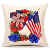 Federa per il Giorno dell'Indipendenza americana Fodere per cuscini per divani Decorazioni per la casa Federa per sedili America Flag Copricuscini 45 * 45 cm ZYY1001