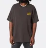 2022 Vår sommar knullad upp logotyp vintage tee skateboard män T Shirts kortärmad Streetwear Bomull Tshirt