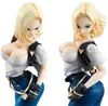 Sexig Android 18# lazuli Actionfigur PVC-leksaker Super Saiyan Figursamling Doll Julklapp 20CM X0503