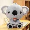 30/70 cm adorável koalas brinquedo de pelúcia bonito dos desenhos animados de pelúcia animais da Austrália Boneca brinquedos com presente de aniversário de madeira para crianças 210728