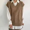 Gtealife Women Vest Simple All-Match Style V-Deace Sweater Sweater Leisure Leisure Studyles Symple Ender Enda Vintage Sweater