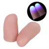 a pair fingers toys halloween thumbs LED light toys kids adult magic trick props flashing luminous gifts glow party decorations Y0730