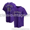 Charlie Blackmon Purple Baseball Jersey XS-6XL Stitched Men Women Youth baseball Jersey