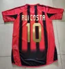 2004 2005 Retro Soccer Jersey 04 05 Home Red Black Classic Vintage Koszula piłki nożnej Nesta AC Inzaghi Shevchenko Pirlo Kaka Maldini