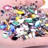 1,5 * 3mm-3 * 6mm stort paket hästögon akryl rhinestones kristallsten lösa pärlor pärlor för nagelkonst hantverk dekoration tillbehör