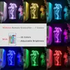 Anime 3D LED lumière boîte de nuit atmosphère décor le Grappler Baki Hanma chambre d'enfants lampe à lave avec télécommande veilleuse 1813947