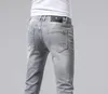 Mens Jeans Tasarımcı Lüks Sonbahar Moda Tasarımı Siyah Renk Streç Kumaş Düz Pantolon Geri Dönüşümlü Su Basit Cömert Casual Business Leisure Style Boyut 29-38