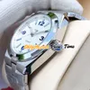 MLF 42mm Overseas P47040/000A-9008 Asian 2813 Automatic Mens Watch 47040 Blue Texture Dial Silver Markers Steel Case Blue Leather Strap Watches Pure_Time E129 (3)