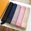 Four Seasons Cashmere Scarf Brand Scarves Ladies Soft Super Long Deluxe Scarfs Fashion Garn-färgad Sjal