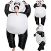 Mascot boneca traje inflável panda traje para mulheres adulto unisex anime urso mascot vestido animal leite gado carnaval festa hallowee