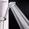 Lyfead Yüksek Basınçlı Duş Başlığı Su Tasarrufu Yağış ABS Krom Duş Başlığı Spa Banyo Aksesuarları için Duş Başlığı Fikstür H1209