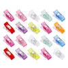 Party Favor Binding Clamp Housekeeping Plastic Wonder Clips Holder For DIY Patchwork Fabric Craft Sewing Knitting 9 Colors