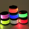 Nylon LED Sport Slap Cinturino da polso Fasce da polso Cinturino da polso con flash luminoso Bracciale luminoso Flare Strap Party Concert Armband LED ZZA11925