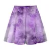 Skirts Women 3D Printed Galaxy Short Mini Summer Style Pleated Flared Skirt Women's High Waist Casual Femme Falda