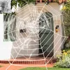 Décoration de fête toile d'araignée extensible Halloween toile d'araignée barre de terreur maison hantée araignées Web décor