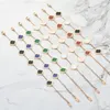 7 couleurs créateur de mode trèfle Bracelet chanceux amour bracelets dépenser gloire richesses mode conception femmes mariage fête bracelets