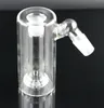 Hookahs Ash catcher 45 Degree Shower head percolator one inside 14mm joint thick clear glass ashcatcher for water pipe 18mm