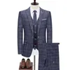 Jaqueta Calças Colete 2021 Masculino Singer Homens Terno Primavera Outono Casual Slim Fit Business Noivo Do Noivo de Casamento Vestido De Casamento Blazers Coat X0909