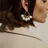 Boucles d'oreilles en perles d'eau douce naturelles couleur or 2020 perles de rocaille boho goutte fleur boucles d'oreilles pour les femmes brincos para as mulheres