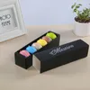 Macaron 6 Packs Mini Cupcake Boxes met deksellade verpakkingsdoos voor feestchocoladebox