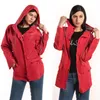 Jaqueta de chuva feminina com capuz e vento para 211025
