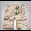 Vêtements Vêtements Drop Delivery 2021 Cargo Marque Haute Qualité Hommes Shorts Board Track Pocket Homme Pantalon Court 100Percentcotton Cargos Hommes Ijra6