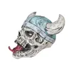 Máscaras adulto festival feio látex máscara de terror para festa de halloween viking pirata capacete crânio cosplay traje de halloween adereços chapelaria