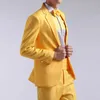 Costume hommes nouveau 2021 à manches longues hommes costumes pantalons hébergés théâtraux smokings mariage bal pour hommes rouge jaune bleu formel régulier X0909