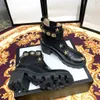 Classic Leather Designer Dik-Soled Desert Martin Boots Trail Lace-up Winter Dames Hoge hak met Doos Maat EUR35-40