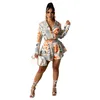 Women's Tracksuits Tie Dye Long Sleeve Blazer Coats Top And Shorts Two Piece Outfits Women Pants Suits Set For Work Office Lady Streetwear