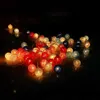 6m 40 LED Cotton Ball Garland String Lights Christmasy Belysning Strängar Bröllopsfödelsedagsfest Baby Shower Home Dekoration Y0720