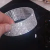Bangle Sparking Bling Athestone Crystal Open Cuff Bangles для женщин