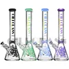 Hookah 9mm tjock glasbägare Bong 18 "Stora stora bängar Vattenrör Heavy Pipe Colorful Dab Rig Heady Wax Moking Bubbler Giliglass Honeycomb