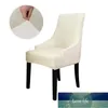 Stretch fluwelen stoel beschermer elastische zachte verwijderbare slipcover solide voor keuken hotel home decor banket eetkamerstoel dekking