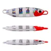 Livraison DHL 5 couleurs 7 cm 40 g cuillères de pêche, appâts à lancer long et cuillères à micro-jigging à action sauvage avec couronne japonaise feuille d'estampage à chaud au laser leurre de pêche parfait