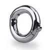 Nxy cockrings anel de pênis de aço inoxidável brinquedos sexy anéis penianos ajustáveis para homens ferramentas de bloqueio de bondage de metal loja 02146947834