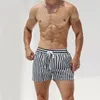 Trajes de baño para hombres Traje de baño para hombres Traje de baño con estampado a rayas Calzoncillos de baño para hombres Bikini sexy Bañadores para surf Traje de baño de secado rápido Pantalones cortos de playa para hombres