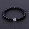 Lover Matted Black White glass beads Bracelet Men Buddha Handmade Bracelets Summer Women Jewelry gift