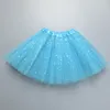 Kids tutu tül etek payetler pettiskirt bebek dans bale sahne etek örgü gaz bezi yarı görkemli parti mini etek dans kostüm giysisi fantezi etek bc703