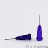 Partihandel 21g W / ISO Standard Dispensing Needles PP Luer Lock Hub 0,5 tums slanglängd Precision S.S. Dispense Blunt Tips