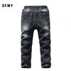 Gfmy varumärke fritid vinter svart plus sammet pojkar jeans 3Year -10year håller varmt rak typ barnbyxor 9082 211102