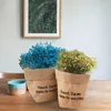 Sacos de Armazenamento Saco Jute Plantas Reusáveis ​​Impermeáveis ​​Flowerpot Crianças Brinquedo SunDries Organizador Sucultas Bolsa de Malas Material Suprimentos Dropship