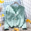 Tricots Femmes Tees 2022 Femmes Automne Hiver Sweet Sweet Swewed Pull Pullovers Femme Solide Cardigan Shirts Lady Knitting Jumper Tops Veste