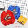 Fall baby boys designer Hoodies fashion kids cartoon pattern long sleeve Sweatshirts children Hooded casual Tops outwear S1204