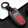 Car styling Accessories for Audi A6 RS4 S5 A3 Q3 Q5 S3 A4 Q7 A5 TT 2018 key bag cover ABS decoration protection Key Case for car8472001