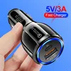 Chargeurs de voiture 20W Charge rapide QC3.0 PD Type C USB-C 3.5A 2.1A 25W Adaptateur de charge murale rapide Chargeur USB pour téléphone Xiaomi Huawei Samsung Universal